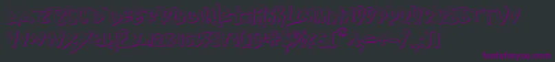 Fantom ffy-Schriftart – Violette Schriften auf schwarzem Hintergrund