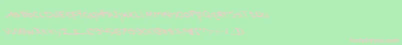 Arilonl Font – Pink Fonts on Green Background