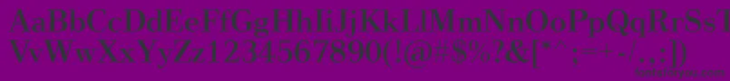 VinegarRegular-fontti – mustat fontit violetilla taustalla