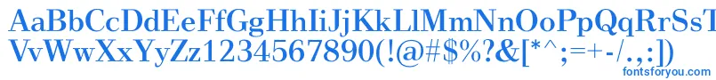 VinegarRegular Font – Blue Fonts on White Background