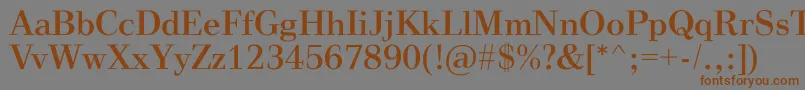 VinegarRegular Font – Brown Fonts on Gray Background