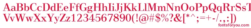 Шрифт VinegarRegular – красные шрифты на белом фоне