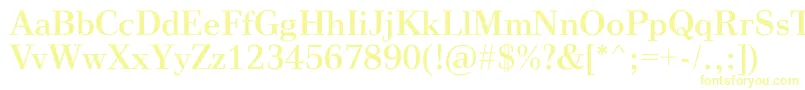 VinegarRegular Font – Yellow Fonts on White Background