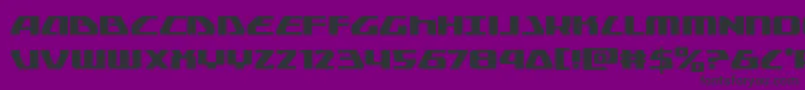 Globaldynamics Font – Black Fonts on Purple Background