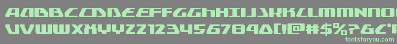 Globaldynamics Font – Green Fonts on Gray Background