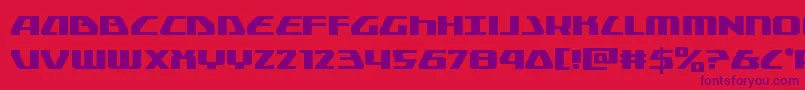 Globaldynamics Font – Purple Fonts on Red Background