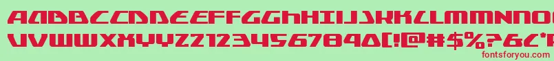 Globaldynamics Font – Red Fonts on Green Background