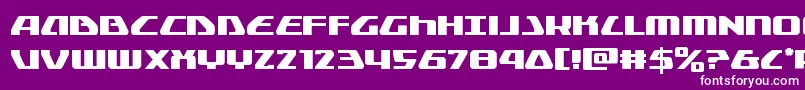 Globaldynamics Font – White Fonts on Purple Background