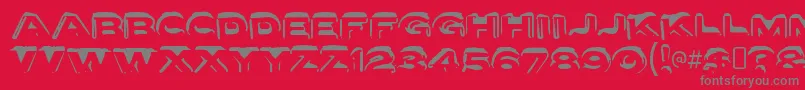 fuente LettersetaRegular – Fuentes Grises Sobre Fondo Rojo