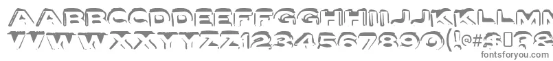 フォントLettersetaRegular – 灰色のフォント
