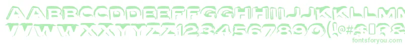 フォントLettersetaRegular – 緑のフォント