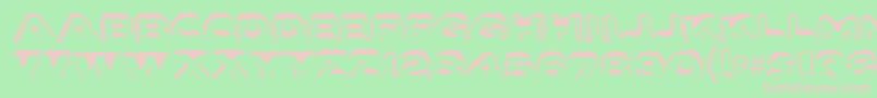 Police LettersetaRegular – polices roses sur fond vert