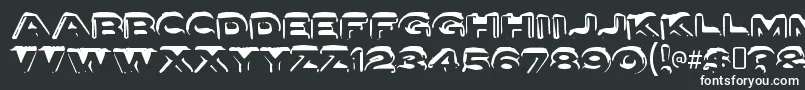 フォントLettersetaRegular – 白い文字