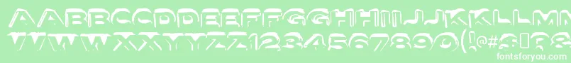 LettersetaRegular Font – White Fonts on Green Background