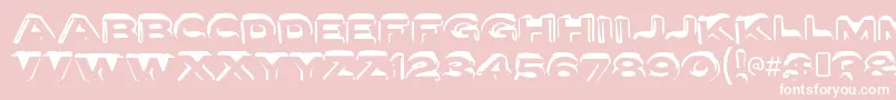 LettersetaRegular Font – White Fonts on Pink Background