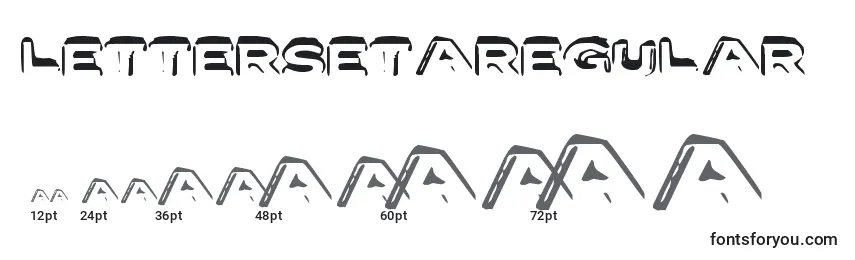 LettersetaRegular Font Sizes