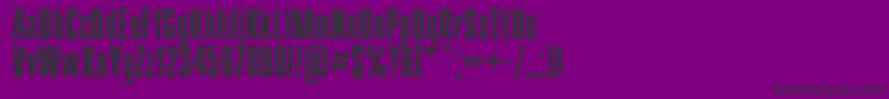 Ukrainiancompact Font – Black Fonts on Purple Background