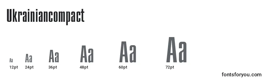 Tamaños de fuente Ukrainiancompact