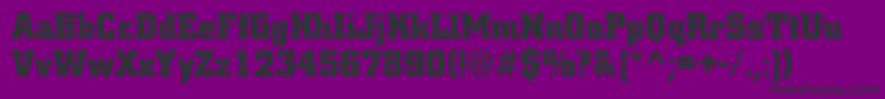 CommerceSfBold Font – Black Fonts on Purple Background