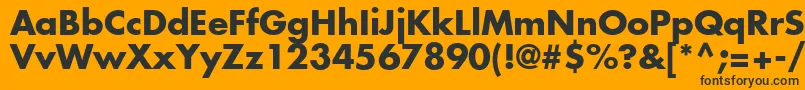 KudosSsiBold Font – Black Fonts on Orange Background