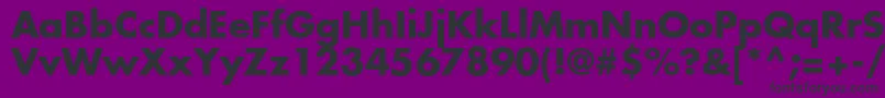 フォントKudosSsiBold – 紫の背景に黒い文字