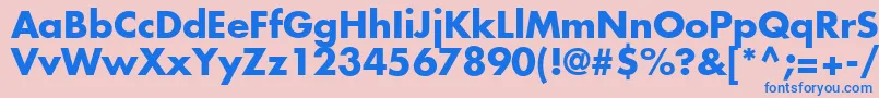 KudosSsiBold Font – Blue Fonts on Pink Background