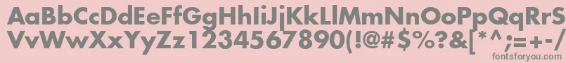 フォントKudosSsiBold – ピンクの背景に灰色の文字