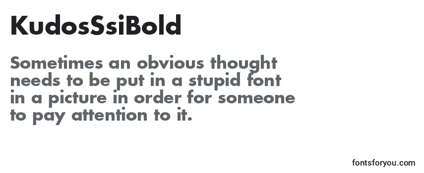 KudosSsiBold-fontti