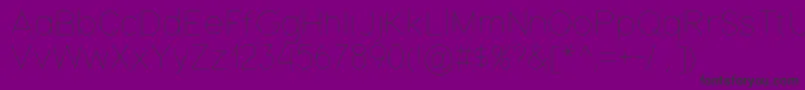 Nordicahairline Font – Black Fonts on Purple Background