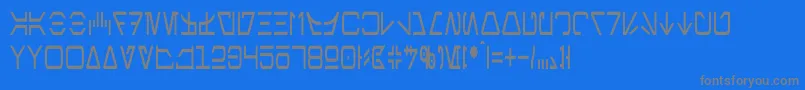 fuente AurebeshCondensed – Fuentes Grises Sobre Fondo Azul