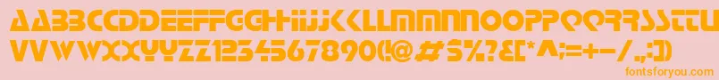 GeVoyage Font – Orange Fonts on Pink Background