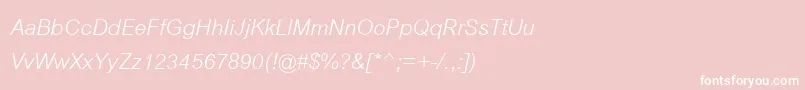 CordiaNewItalic Font – White Fonts on Pink Background