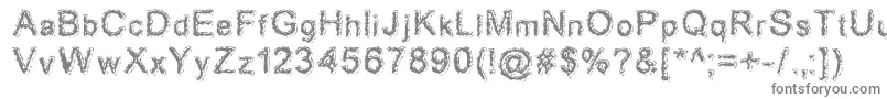 Aciddreamer-Schriftart – Graue Schriften auf weißem Hintergrund
