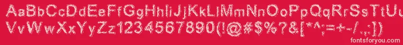 Aciddreamer Font – Pink Fonts on Red Background