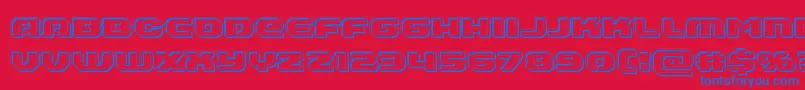 Annapolisbevel Font – Blue Fonts on Red Background