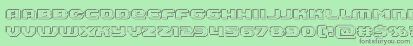 Annapolisbevel Font – Gray Fonts on Green Background