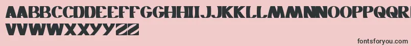 Monochrome Font – Black Fonts on Pink Background