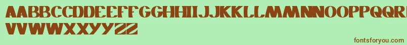 Monochrome Font – Brown Fonts on Green Background