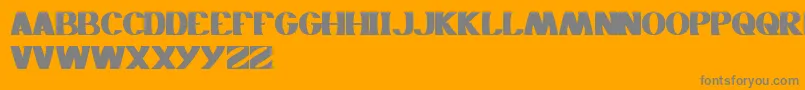 Monochrome Font – Gray Fonts on Orange Background