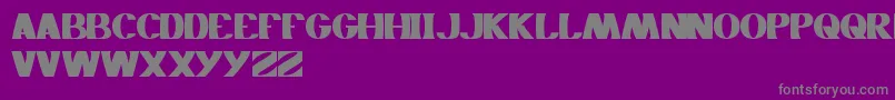 Monochrome Font – Gray Fonts on Purple Background