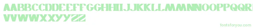 Monochrome Font – Green Fonts on White Background