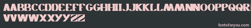 Monochrome Font – Pink Fonts on Black Background
