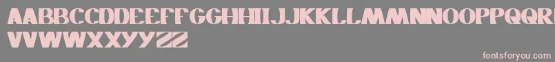 Monochrome Font – Pink Fonts on Gray Background