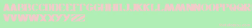 Monochrome Font – Pink Fonts on Green Background