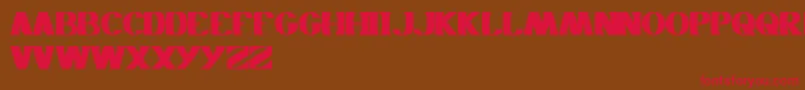 Monochrome Font – Red Fonts on Brown Background