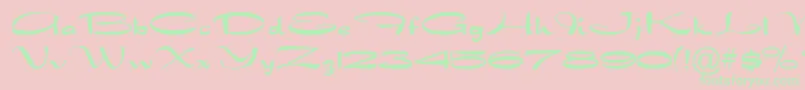 DragonwyckNormal Font – Green Fonts on Pink Background