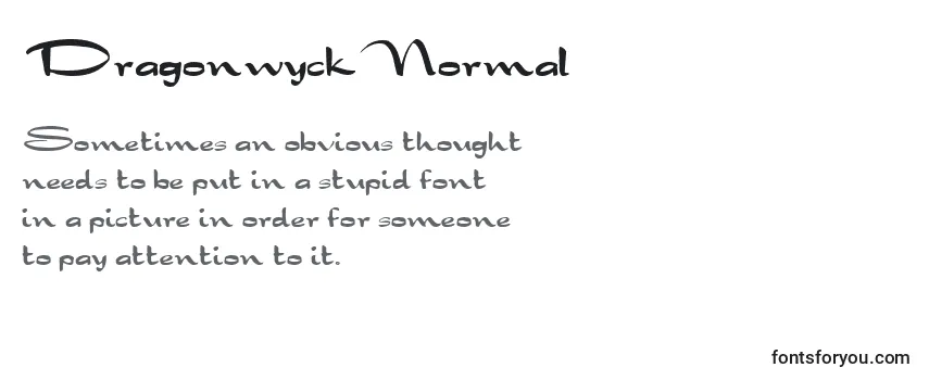 Review of the DragonwyckNormal Font
