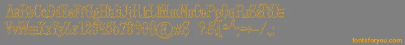 Más sobre la fuente BrucedoublepicaBeveled fuente BrucedoublepicaBeveled – Fuentes Naranjas Sobre Fondo Gris