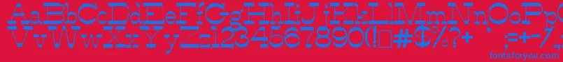 AlfredosDance Font – Blue Fonts on Red Background