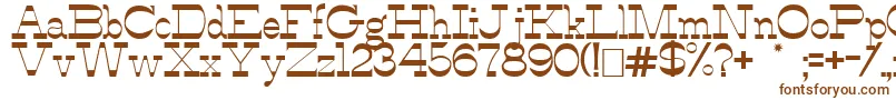 Шрифт AlfredosDance – коричневые шрифты на белом фоне
